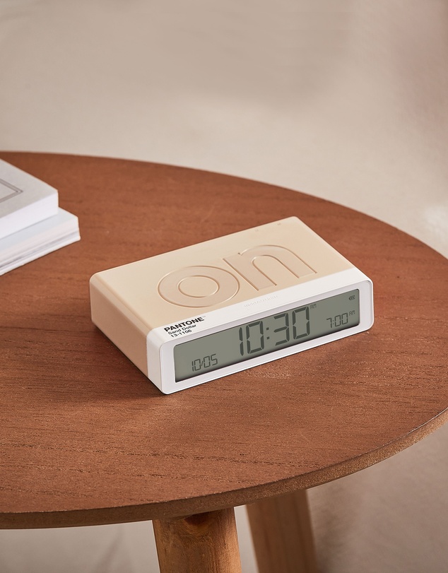 Lexon - Lexon Flip Classic Reversible Alarm Clock PANTONE - Sand