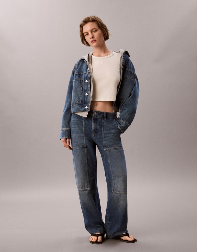 Calvin Klein Jeans - Monogram Slim Waffle Baby Tee