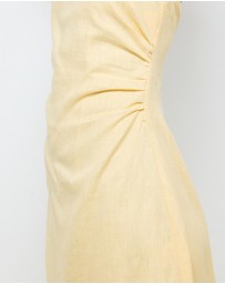 AERE - Tessa Linen Halter Midi Dress