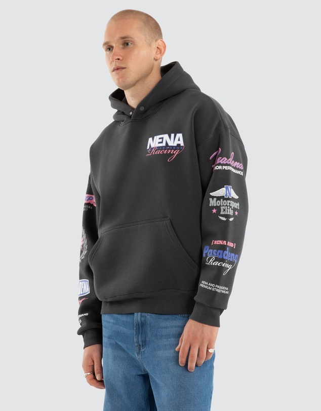 Nena & Pasadena - Stream Box Fit Hoodie