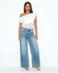 Dazie - Bianka Off Shoulder Lace Top