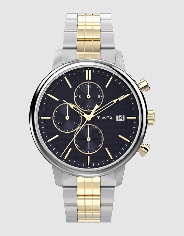 TIMEX - Timex Chicago 45mm Two-Tone Multifunction Watch