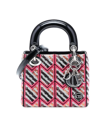 Pre-Loved by Azura Reborn - Pre-Loved Mini Patent Sequined Lady Dior