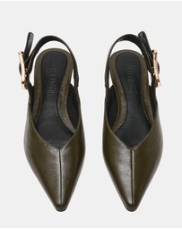Steve Madden - Sianna Olive Leather Flats
