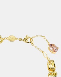 Swarovski - Gema Tennis Bracelet, Mixed Cuts, Multicolored, Gold-Tone Plated