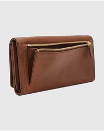 Fossil - Logan Brown RFID Flap Clutch