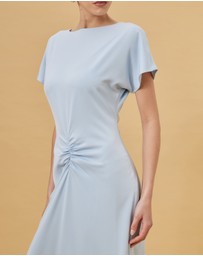 CHANCERY - Pia Ruched Waist Slinky Gown