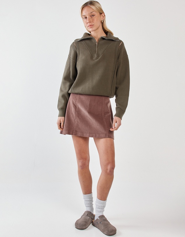 Sass - Parco Cord Mini Skirt