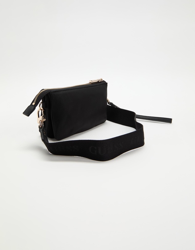 GUESS - Latona Mini Tri Comp Top Zip Nylon Bag