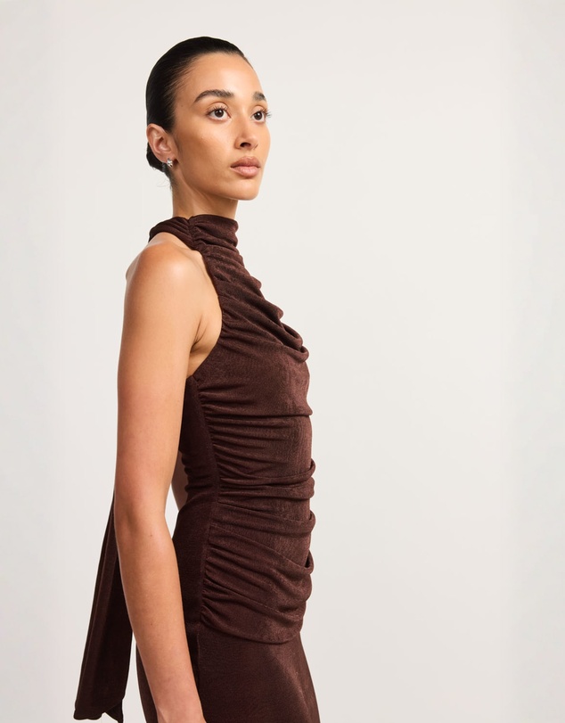 TOJHA - Aylesha Dress - Chocolate