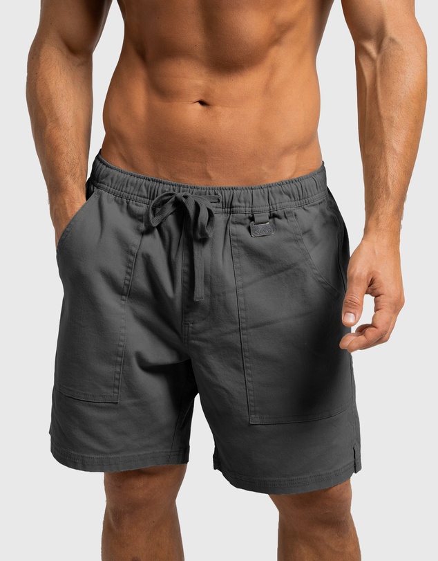 Coast Clothing - Biarritz Canvas Shorts - Charcoal