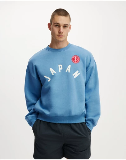 Cotton On - Oversized Graphic Crew Sweater