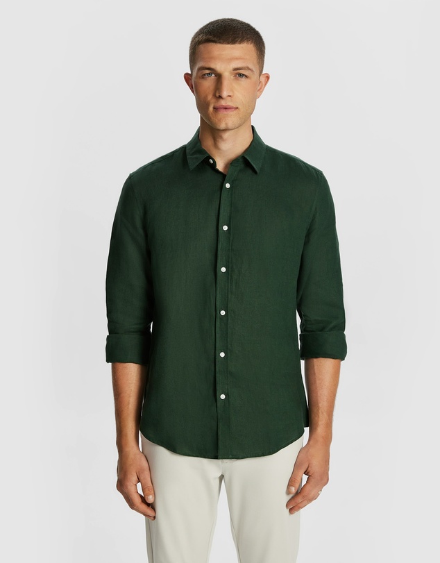 yd. - West Hampton Pure Linen Shirt