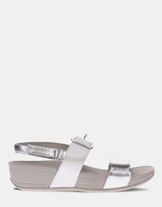 Mia Vita - Florini Platform Sandal - White/Silver