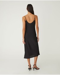 Forcast - Mae Side Ruched Satin Dress