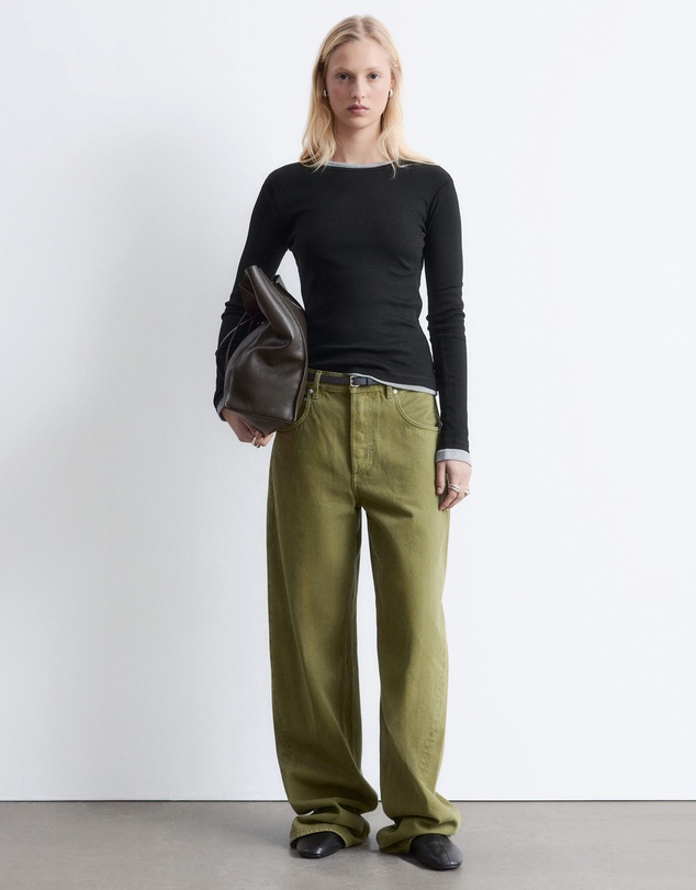 & Other Stories - Ribbed LS Top