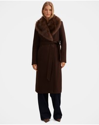 Forever New - Shelby Faux Fur Collar Coat
