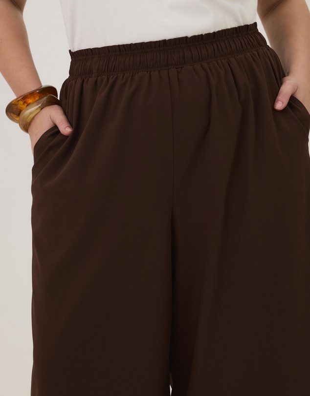 Atmos&Here Curvy - Flora Wide Leg Pants
