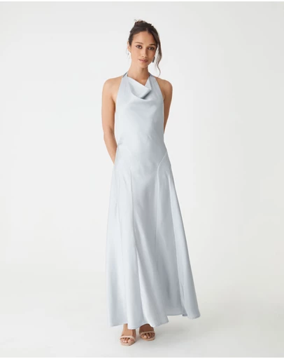 Forcast - Santana Halter Satin Dress