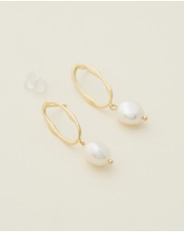 Native Sol - Nola Drop Pearl Earrings