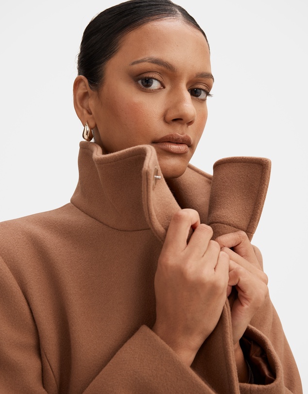 Forever New Petite - Phoebe Petite Funnel Neck Coat