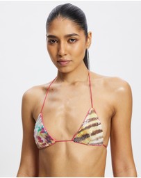 Jaded London - Printed Sequin Bikini Top