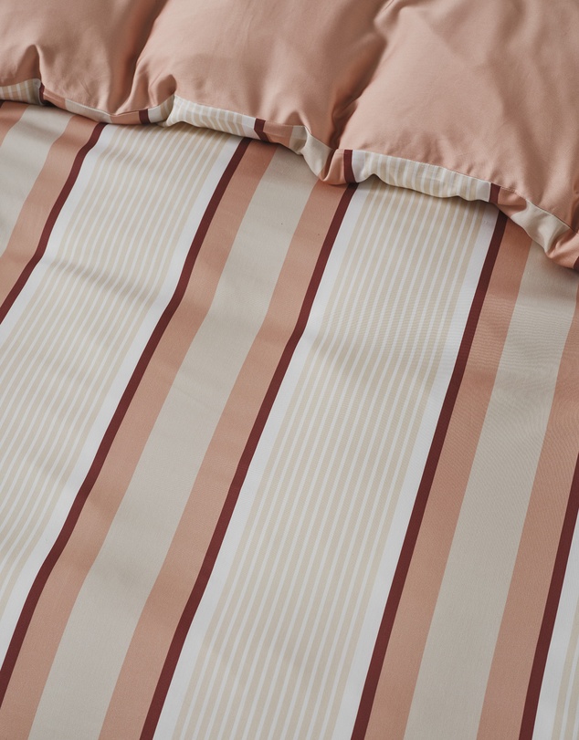 Linen House - Nara Bamboo Cotton 400TC Stripe Quilt Cover Set