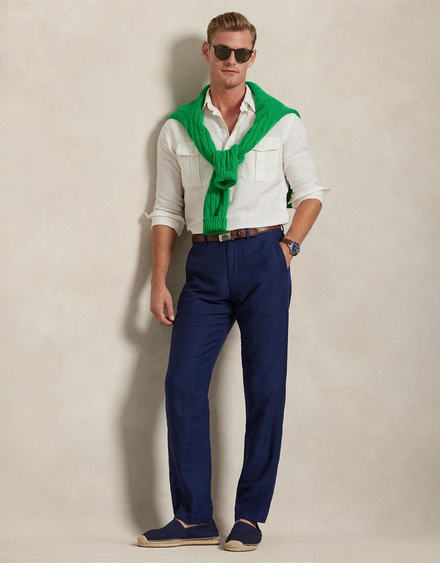 Polo Ralph Lauren - Straight Fit Houndstooth Twill Pants