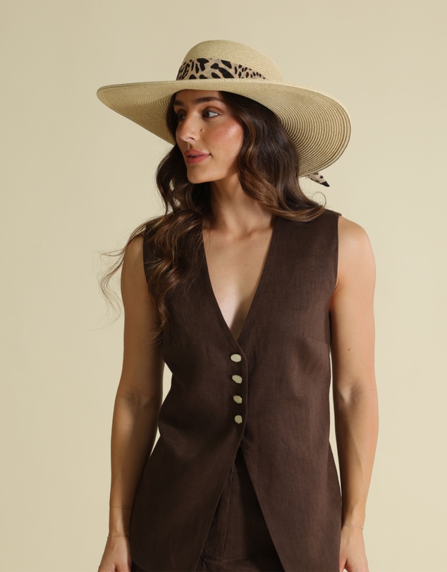 Morgan & Taylor - Adele Floppy Hat in Brown