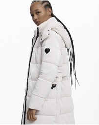 Desigual - Long padded puffer jacket