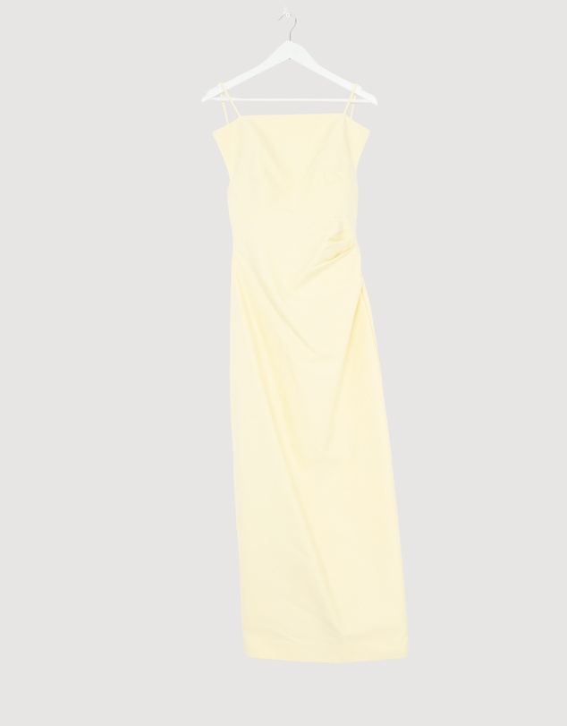 Revibe - Repaired Shona Joy Otis Draped High Neck Midi Dress - AU 8