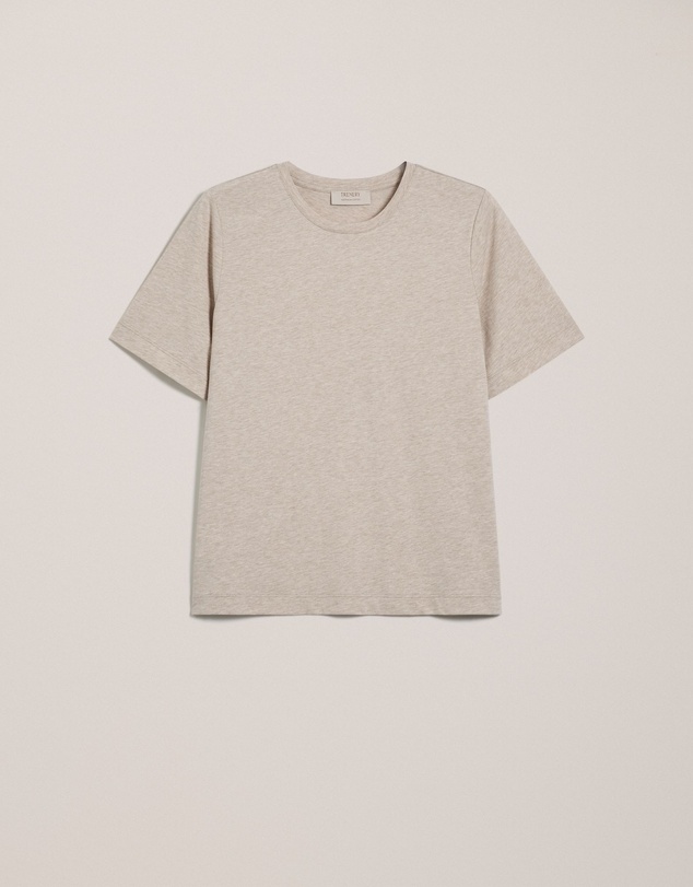 Trenery - Australian Cotton Marle T-shirt in Clay