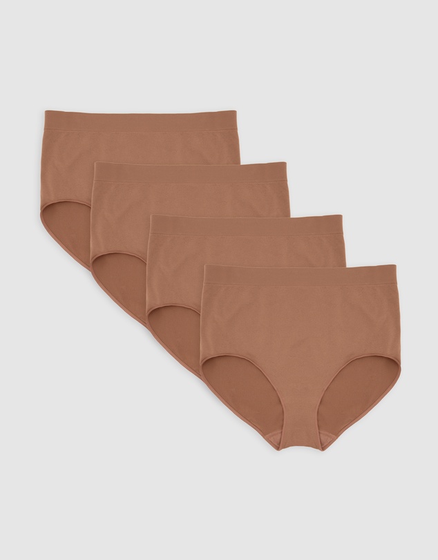 Ambra - 4 Pack Bare Essentials Recycled Nylon Full Brief
