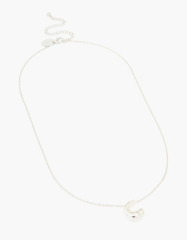 Lovisa - Waterproof Stainless Steel Large Bubble Letter C Necklace