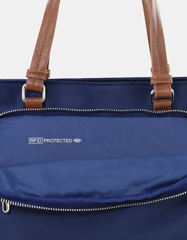Pierre Cardin - Pierre Cardin RFID Anti-Theft Nylon Mini Tote with Crossbody