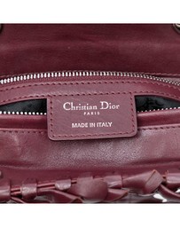 Pre-Loved by Azura Reborn - Pre-Loved Large Lambskin Cannage Bow Lady Dior