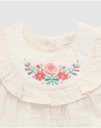 Purebaby - Embroidered Set -Kids-Babies