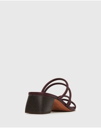 Betts - Hallie Low Wooden Block Heel Mules