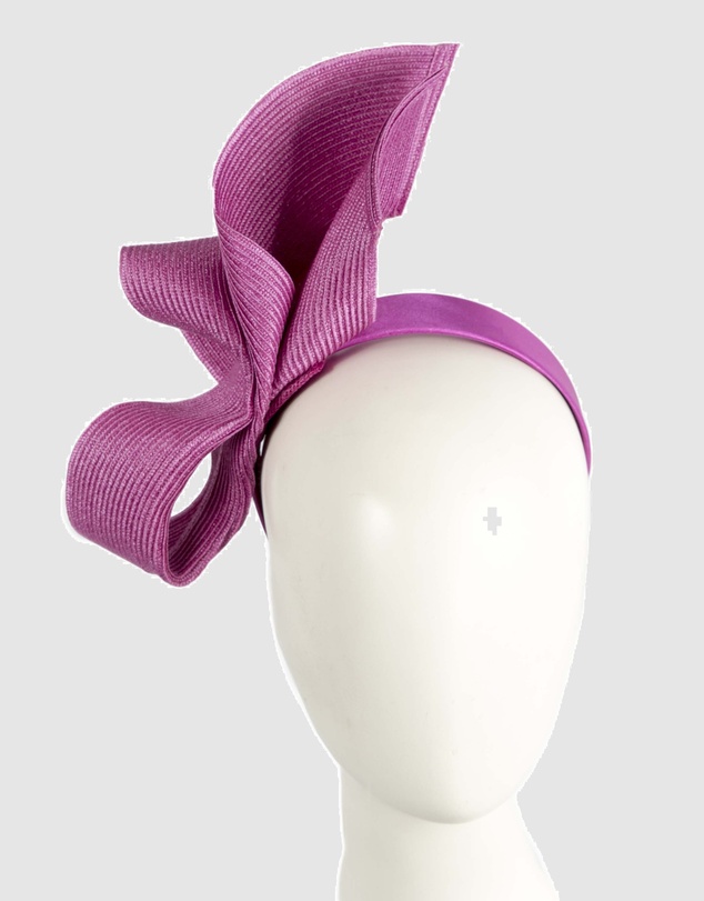 Max Alexander - Tall Fuchsia Racing Fascinator