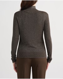 David Lawrence - Flores Sparkle Roll Neck Knit Jumper