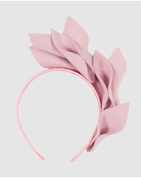 Max Alexander - Felt Pink Winter Racing Fascinator
