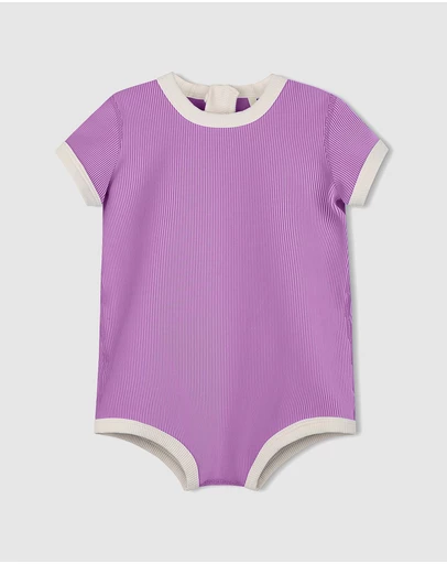 Zulu & Zephyr Mini - Mini Stripe Infant Onesie - Babies-Kids