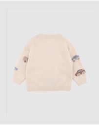 Bebe by Minihaha - Alvin Automobile Knitted Jumper - Babies