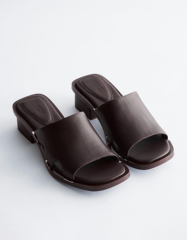 & Other Stories - Block Heel Leather Sandals