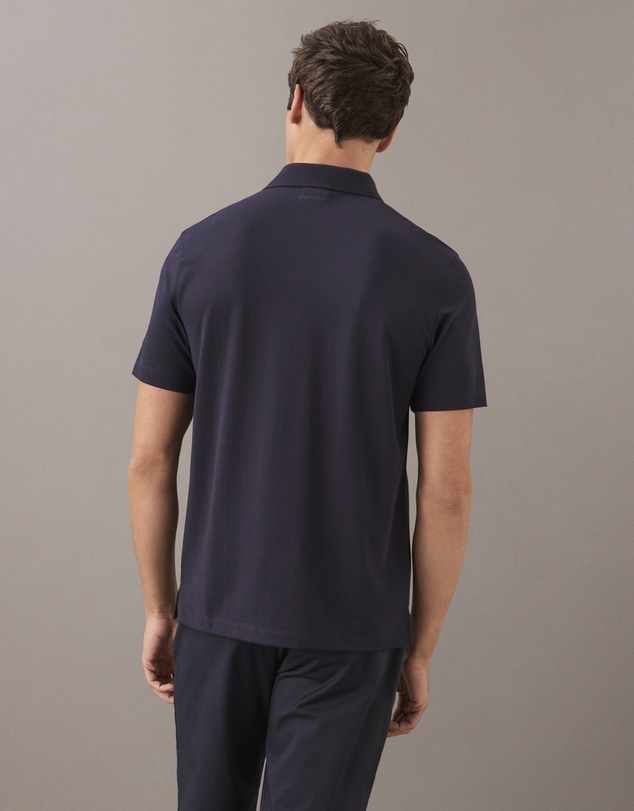 Calvin Klein - Tonal Stripe Jacquard Polo Shirt