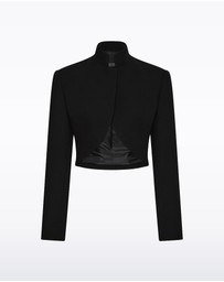 Carla Zampatti - Black Crepe Crop Jacket