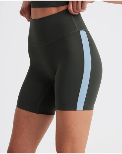 Upstate - Air Sculpt Stripe Bike Short - Urban Ivy