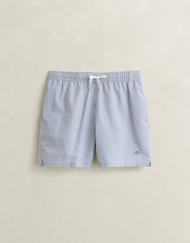 Gant - Striped Seersucker Swim Shorts