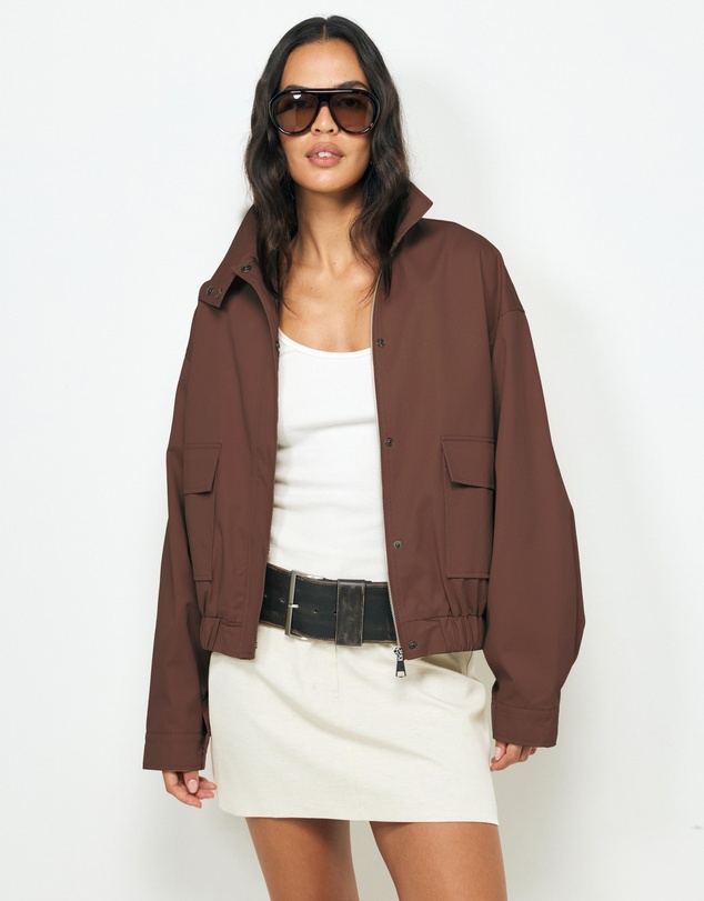 AERE - Ines Funnel Neck Bomber