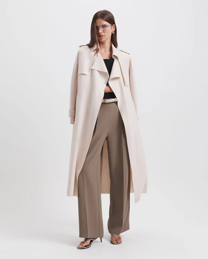 SABA - Karla Wool Longline Trench Coat